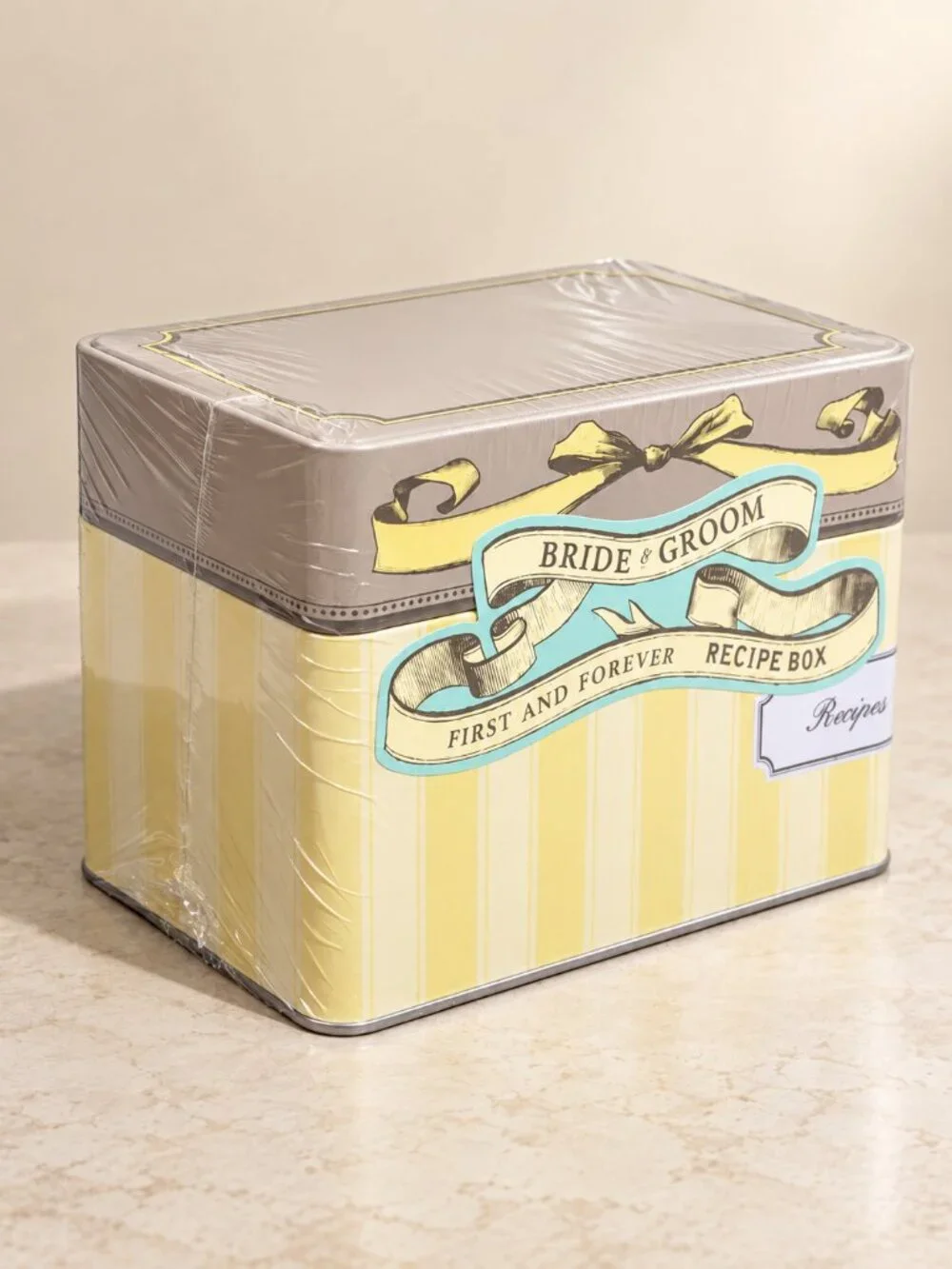 Bride & Groom First and Forever Recipe Box New Sealed 2006 Chronicle Books